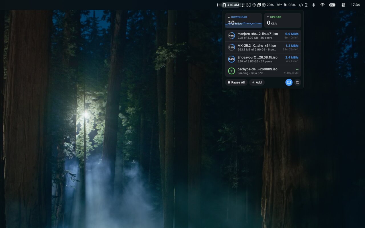 Close the window and it keeps going in the menu bar